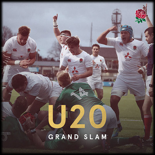 Ireland v England U20s Grand Slam Champions 6 Nations 2017